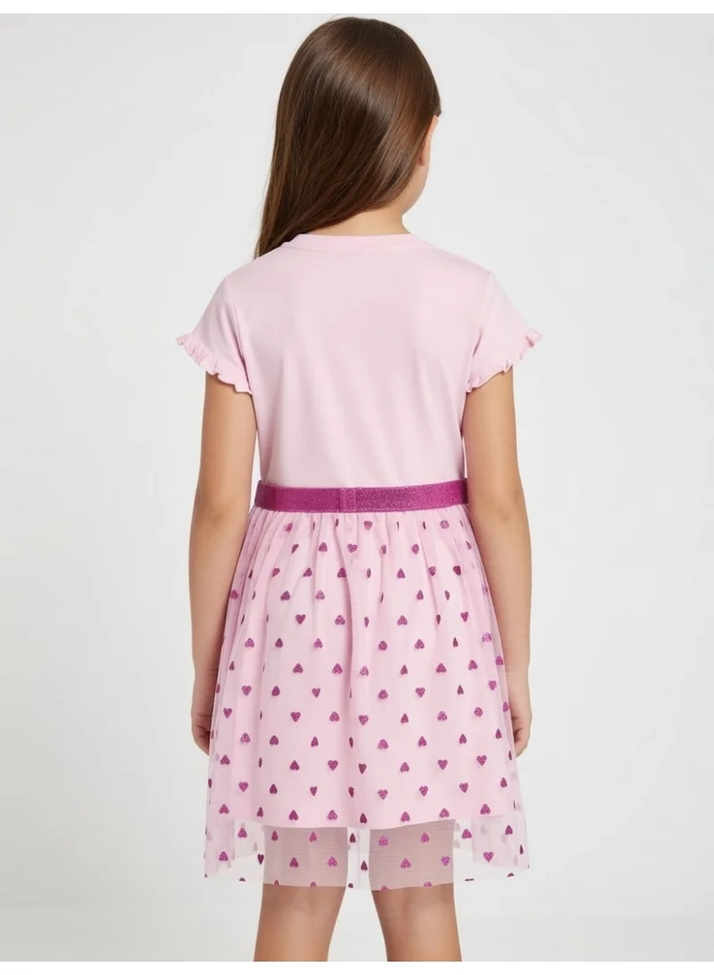 سنفور فستان تول | سمرف | وردي